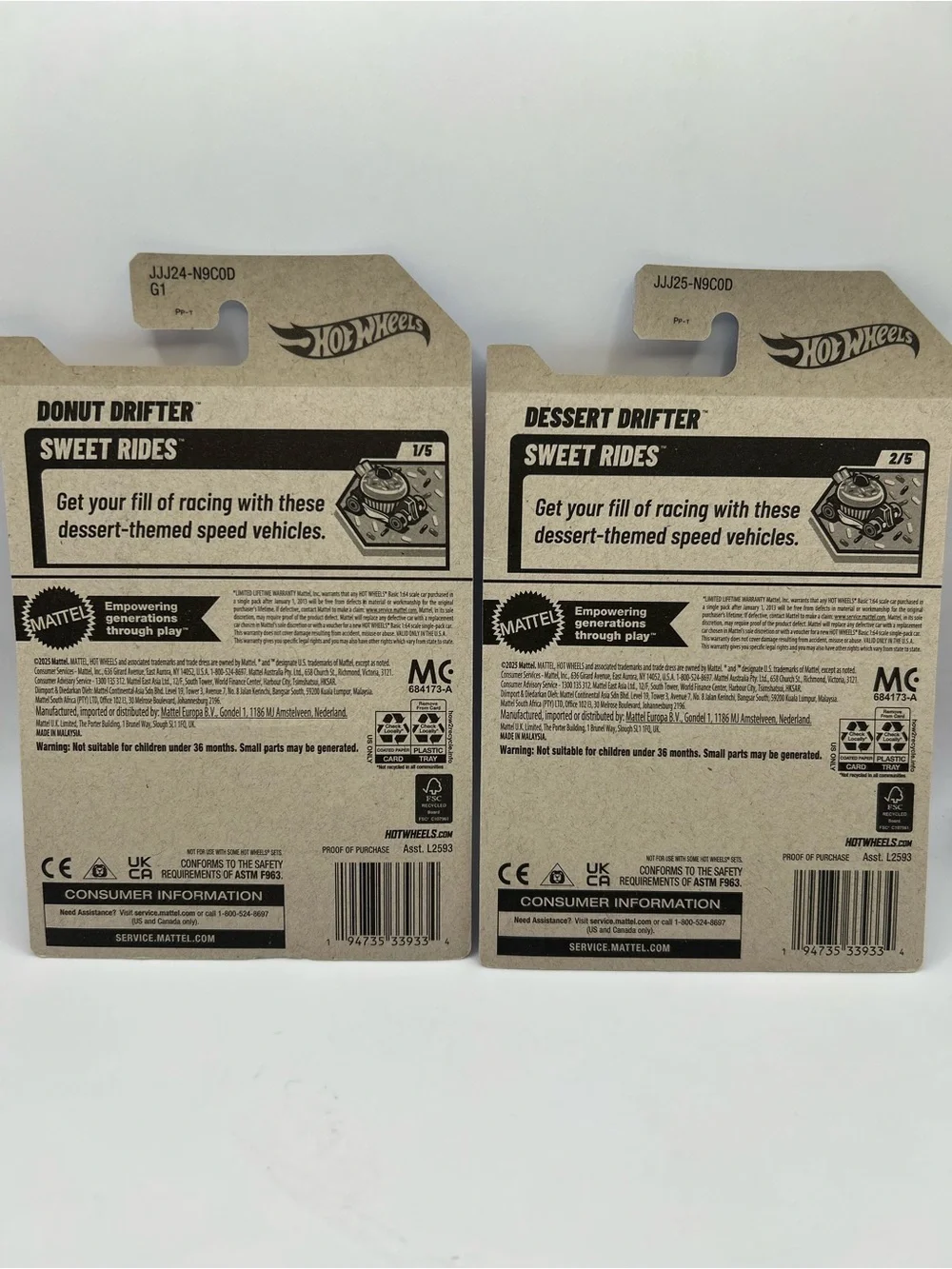Donut Drifter & Dessert Drifter Hot Wheels Bundle 🍩